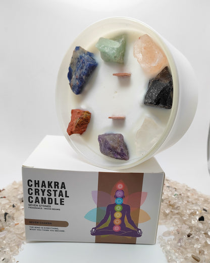 Candela Cristallo Grande - Sette Chakra