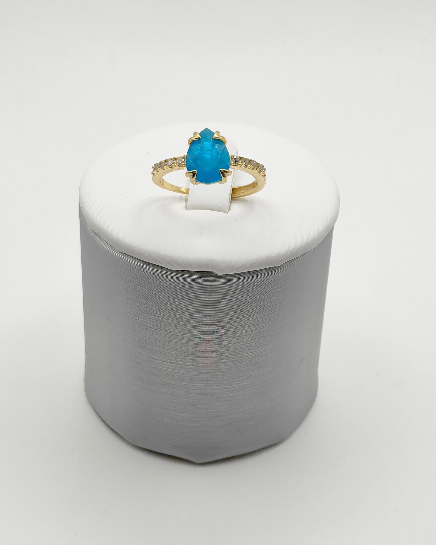 Anello Goccia APATITE in Argento 925