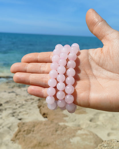 BRACCIALE QUARZO ROSA